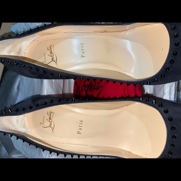 Anjalina 100 veau velours Christian Louboutin - Picture 7 of 10